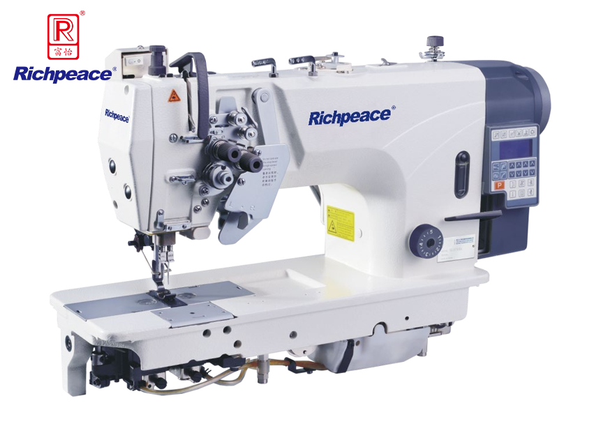 必一体育微油双针直驱式自动切线角缝机 