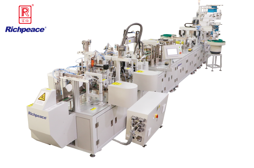 必一体育折叠口罩一拖一生产线（焊头带）