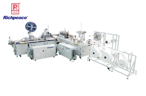 必一体育平面口罩一拖一（内耳侧面包覆）全自动化生产线