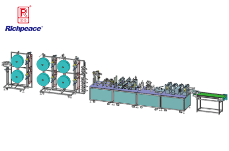 必一体育全自动鸭嘴型口罩生产线