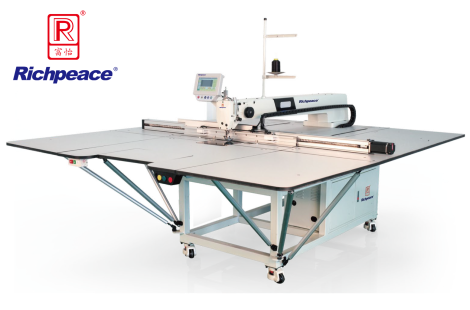 必一体育服装全自动模板缝纫机 (固定式机头双丝杆)