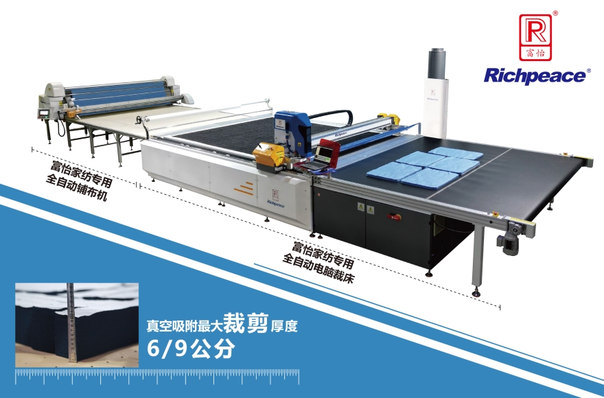必一体育家纺专用全自动裁剪生产线