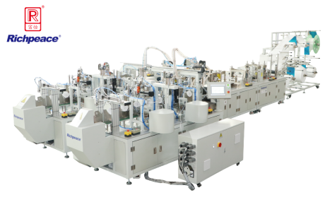 必一体育折叠口罩一拖二全自动生产线（焊头带）