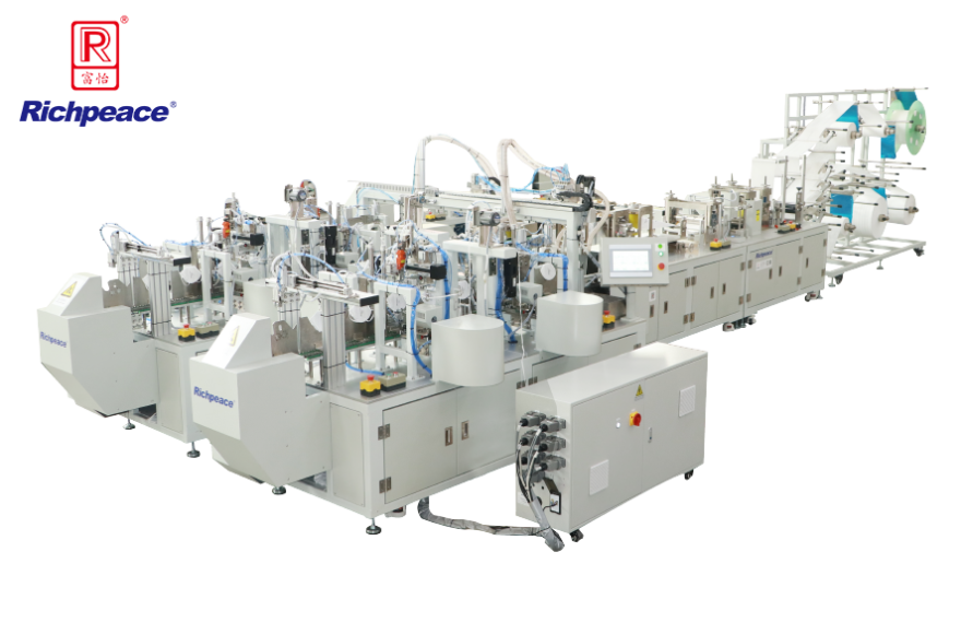 必一体育折叠口罩一拖二全自动生产线（焊头带）