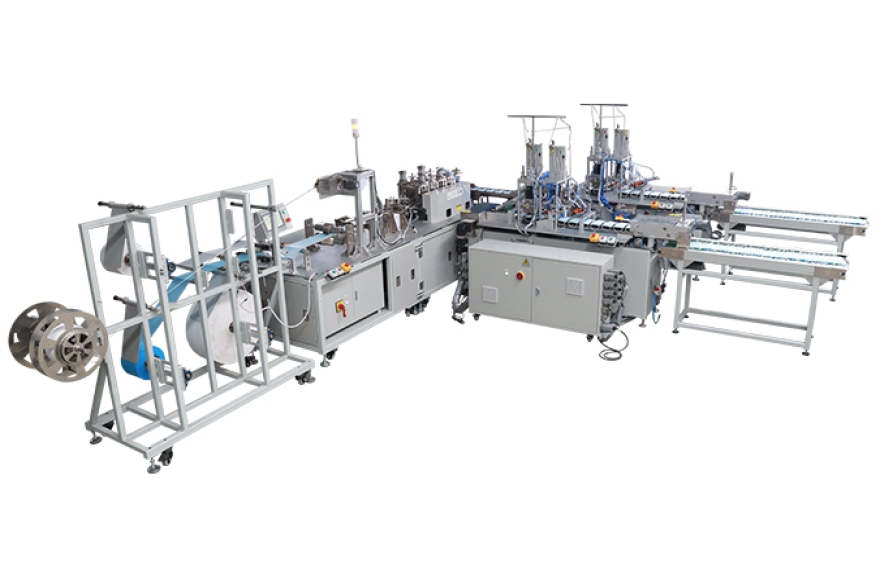 必一体育平面口罩一拖二全自动生产线