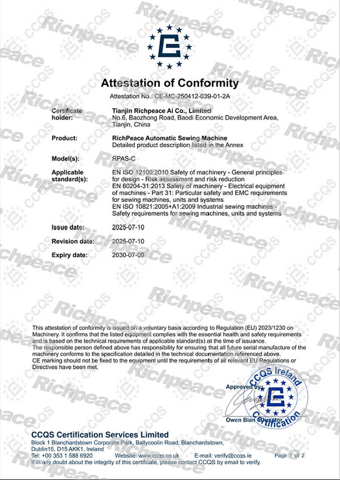RPAS-C缝纫机CE-MC-250412-039-01-2A-1