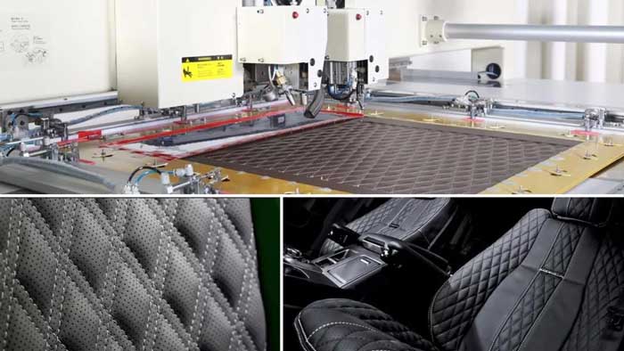 必一体育冲缝一体机沙发坐椅皮革应用