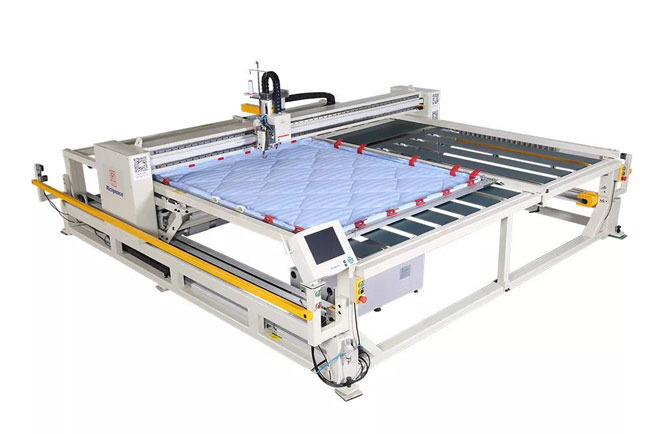 必一体育框式电脑绗缝机展机