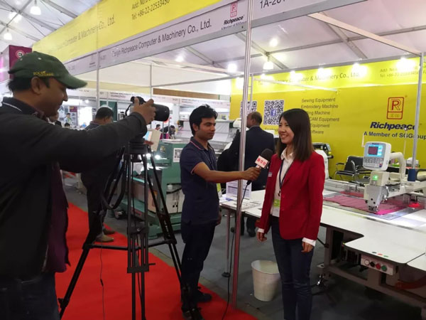 国际纺织及制衣机械现场采访必一体育